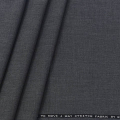 Suit Fabric Gaviera 4 way Lycra Worsted Color Light Grey
