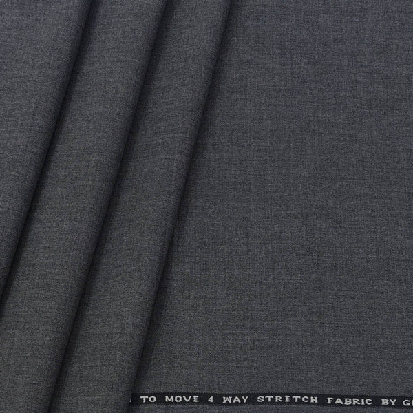 Suit Fabric Gaviera 4 way Lycra Worsted Color Light Grey