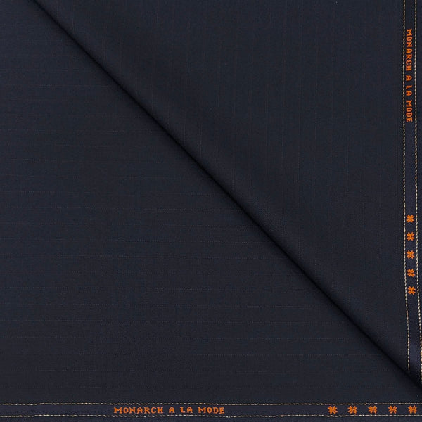 Suit Fabric OCM Wool Blended Lining Colour Navy Blue
