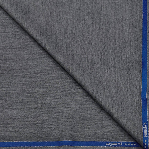 Suit Fabric Raymond Fine Wool Blended Self Slub Color Grey