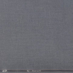 Pant Shirt Combo Pack Siyaram Grey Pant, Plain Poly Cotton Navy Blue Shirt Fabric