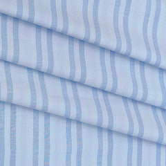 Shirt Fabric Mantire Poly Cotton Broad Patta Colour Sea Blue