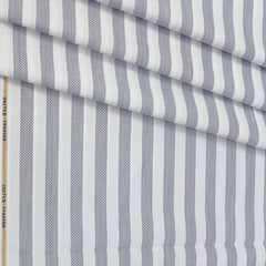 Shirt Fabric Mantire Poly Cotton Patta Lining Colour Grey N White