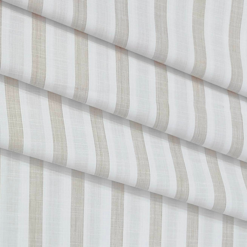 Shirt Fabric Mantire Poly Cotton Patta Lining Colour White N Brown