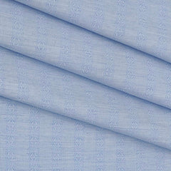 Shirt Fabric Mantire Poly Cotton Patta Jacquard Colour Blue