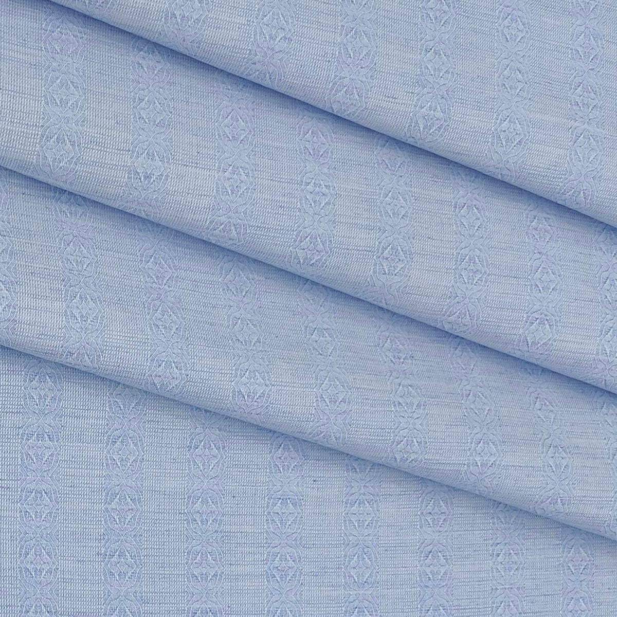 Shirt Fabric Mantire Poly Cotton Patta Jacquard Colour Blue