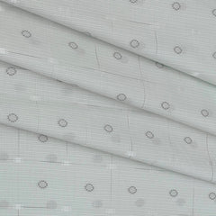 Shirt Fabric ManTire Poly Cotton Jacquard Colour Light Tea Green