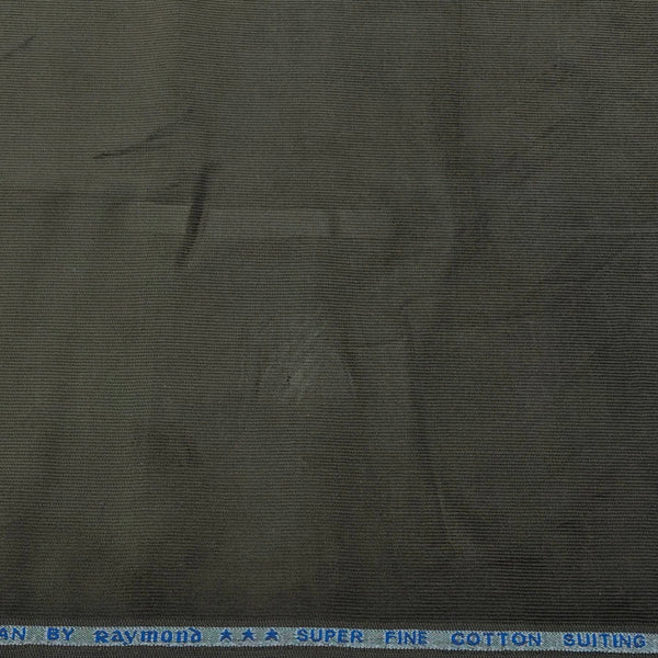 Courdray Raymond Pure Cotton stretchable Trouser Fabric Colour Mehandi