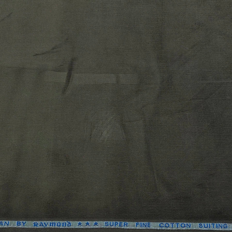 Courdray Raymond Pure Cotton stretchable Trouser Fabric Colour Mehandi