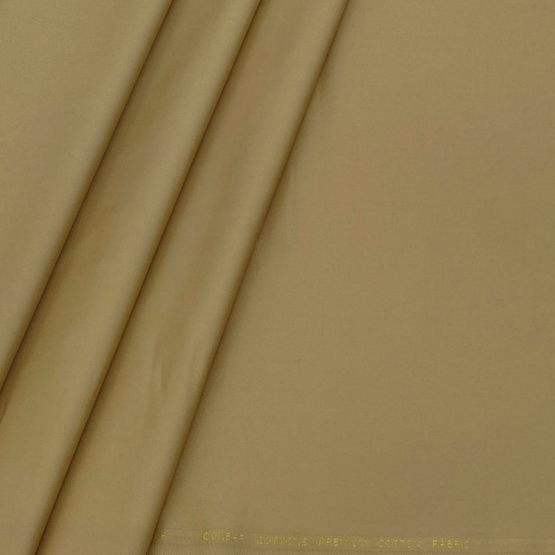 Trouser Fabric Donear Pure Cotton Plain Colour Dark Beige