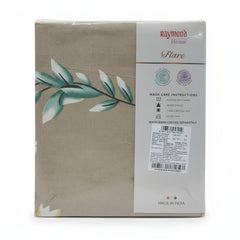 Raymond Bedsheet Microfiber Brown flower Print
