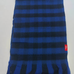 Raymond Pure Wool Muffler Colour Blue N Black