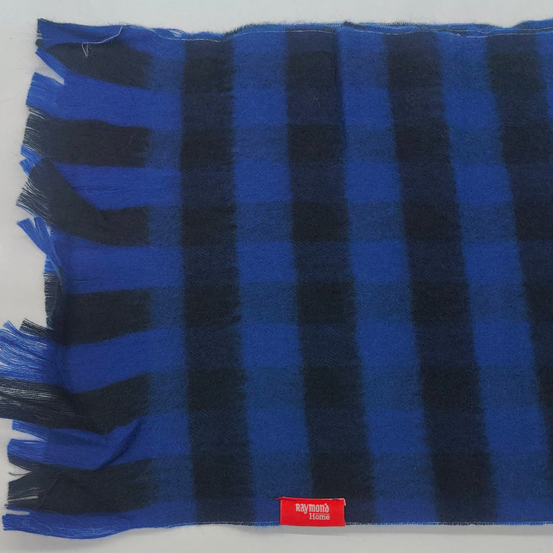Raymond Pure Wool Muffler Colour Blue N Black