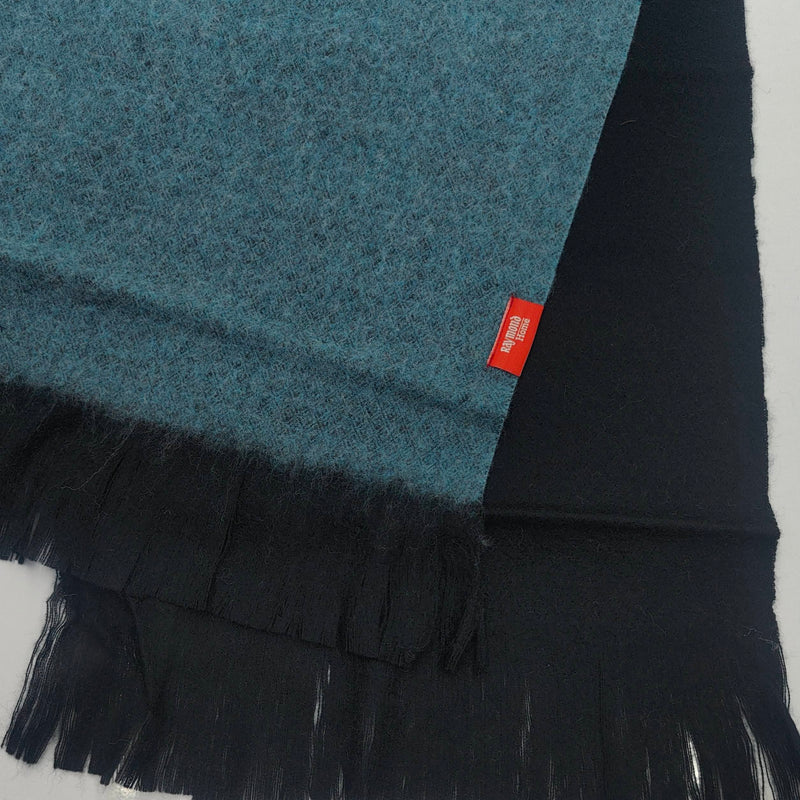 Raymond Pure Wool Muffler Colour Blue N Black