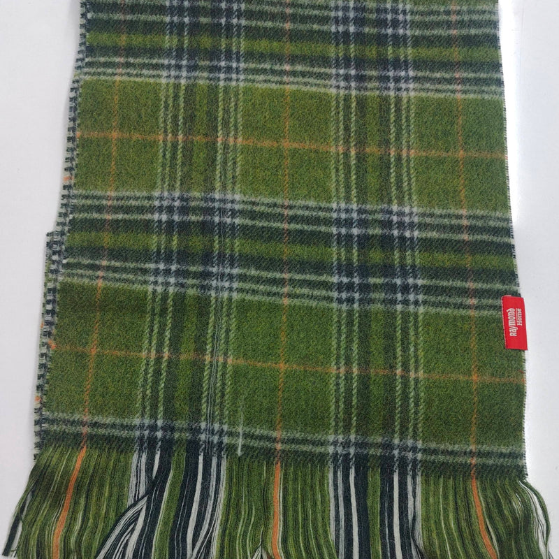Raymond Pure Wool Muffler Colour Maximum Green