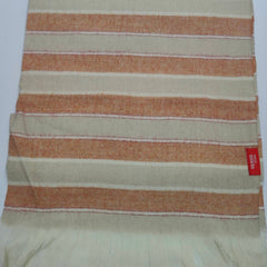 Raymond Pure Wool Muffler Colour Ash Brown N Light Orange