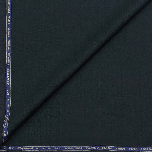 Suit Fabric Raymond Wool Blended Mild Check Color Greenish Blue