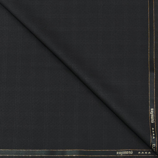 Suit Fabric Raymond Super Fine Wool Blended Check Color Espresso Coffee
