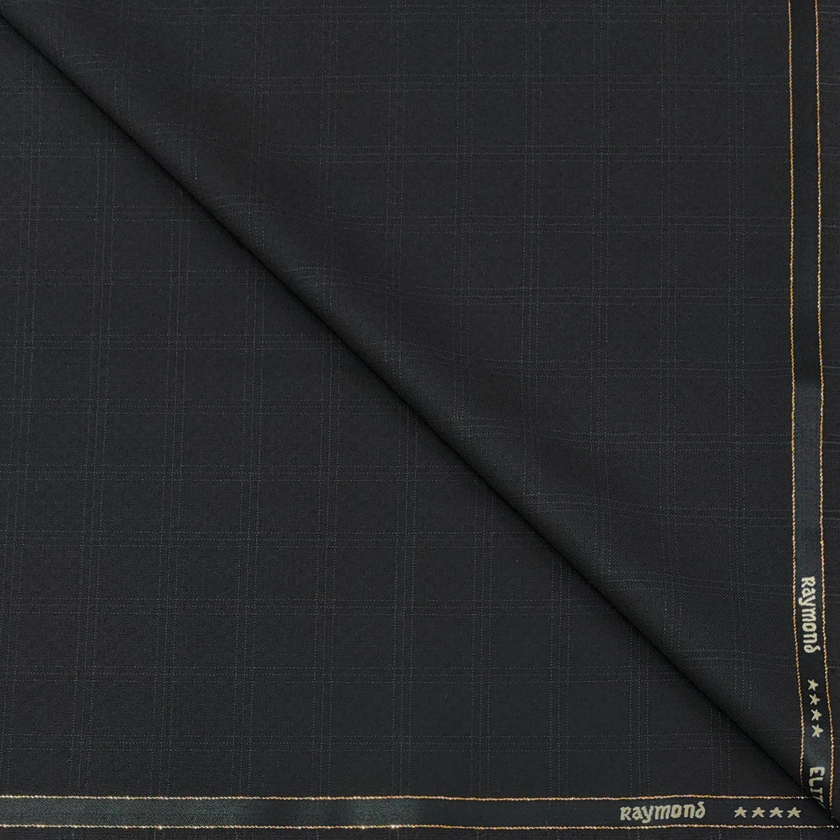 Suit Fabric Raymond Super Fine Wool Blended Check Color Espresso Coffee