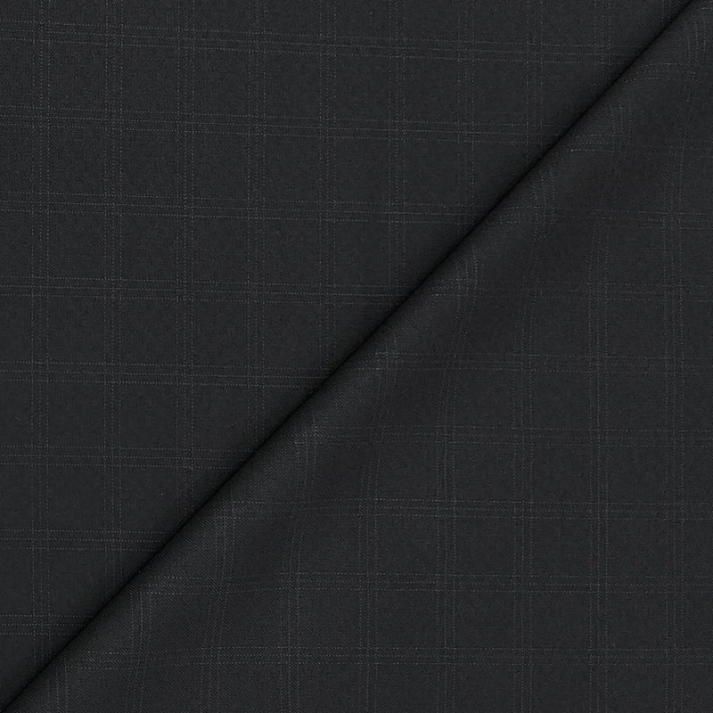 Suit Fabric Raymond Super Fine Wool Blended Check Color Espresso Coffee