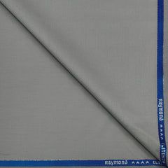 Suit Fabric Raymond Super Fine Wool Blended Textured Color Silver Grey