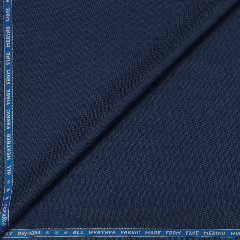 Suit Fabric Raymond Wool Blended Dobby Color Berry Blue