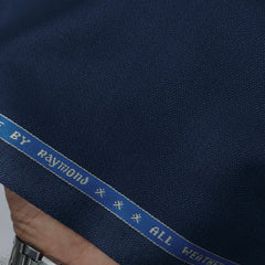 Suit Fabric Raymond Wool Blended Dobby Color Berry Blue