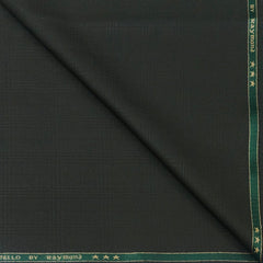 Suit Fabric Raymond Poly Viscose Self Mild Check Color Sage Green