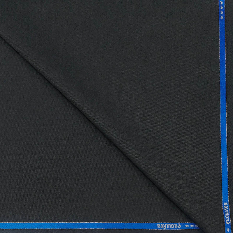 Suit Fabric Raymond Super Fine Wool Blended Plain Color Steel Grey