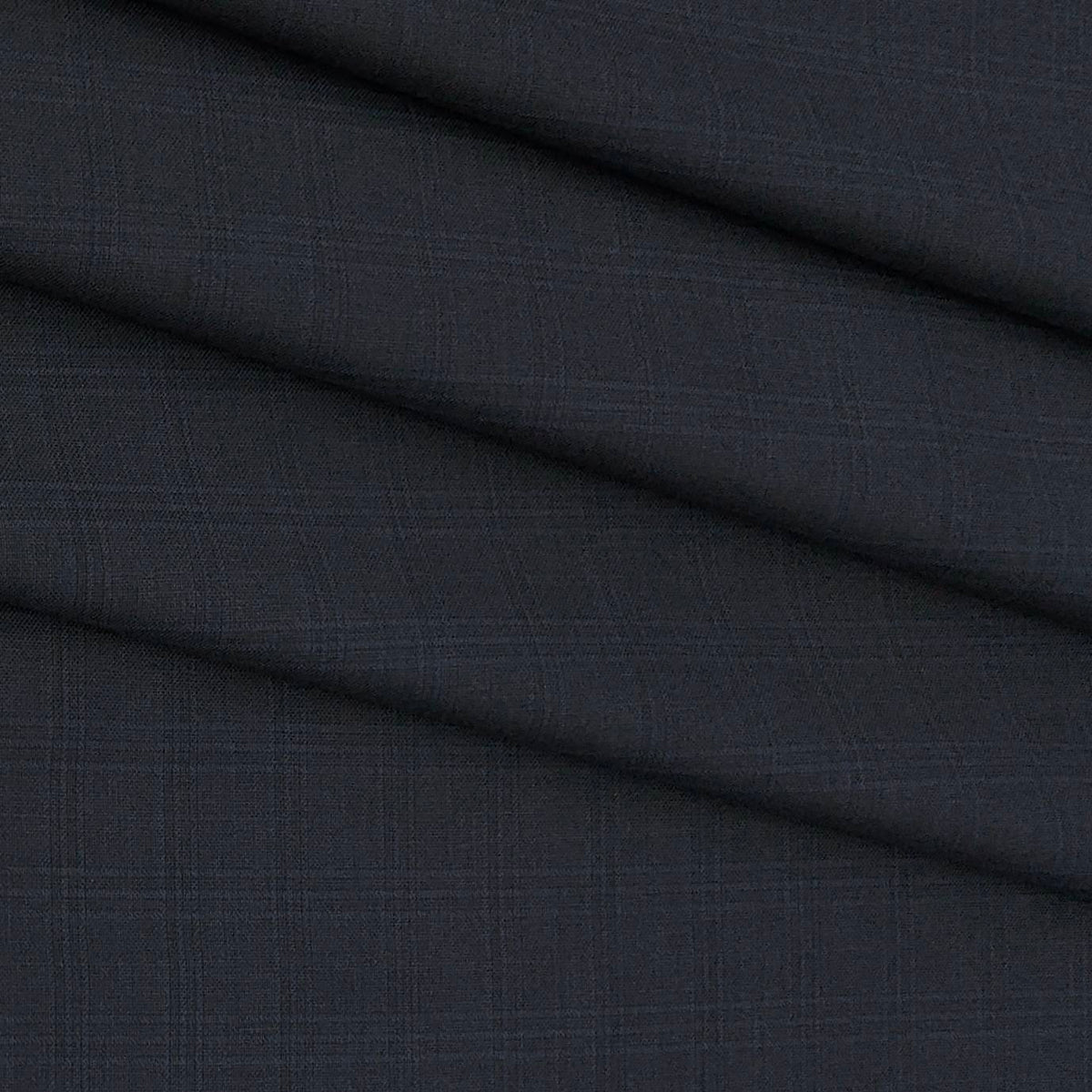 Trouser Fabric Siyaram Poly Viscose Broad Check Color Blackish Blue