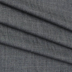 Trouser Fabric Siyaram Poly Viscose Check Color Worsted Grey