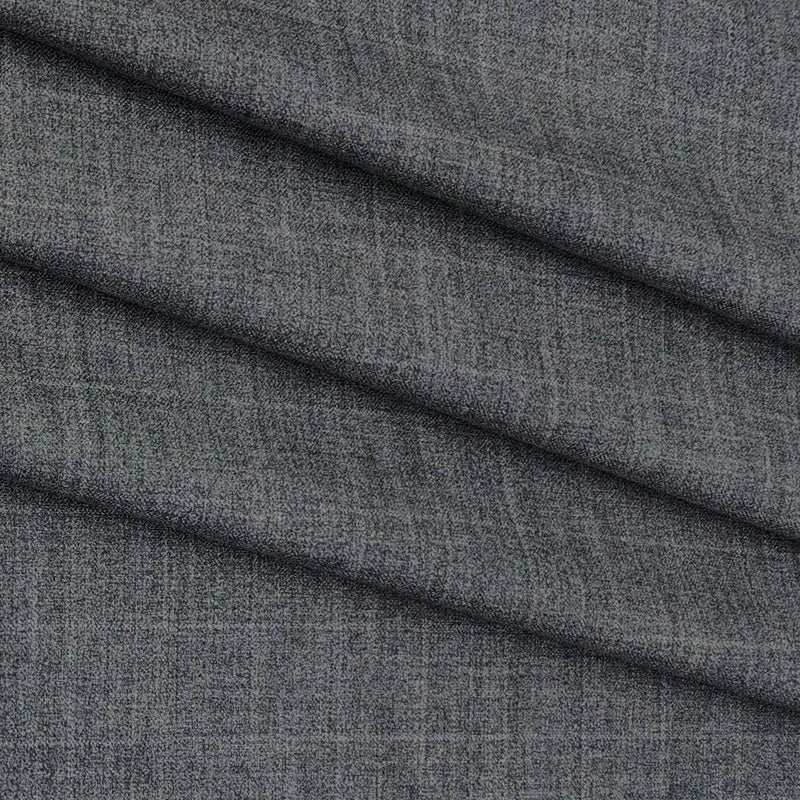 Trouser Fabric Siyaram Poly Viscose Check Color Worsted Grey
