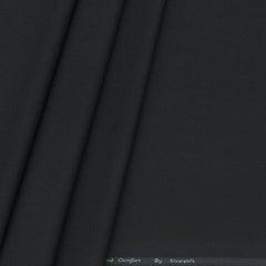 Trouser Fabric Siyaram Poly Viscose Dotted Color Cool Black