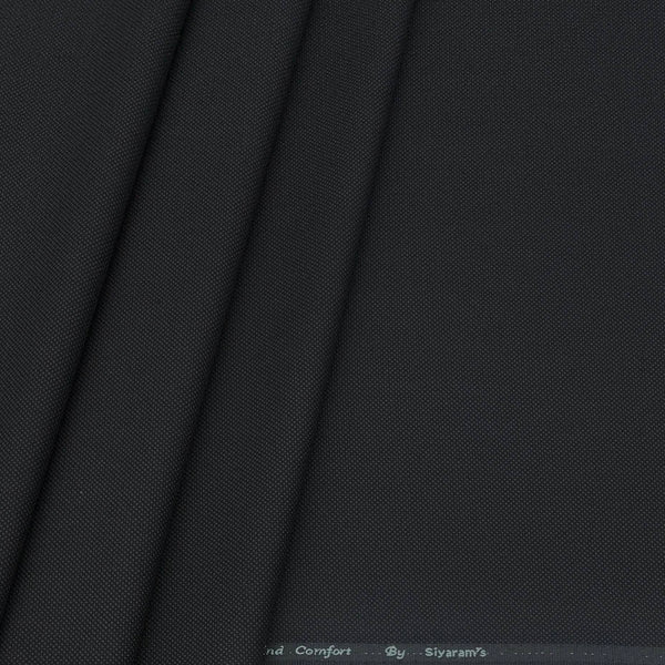 Trouser Fabric Siyaram Poly Viscose Dotted Color Cool Black