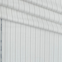 Shirt Fabric Raymond Stretchable Giza Cotton Broad Lining Colour Brown N Off White