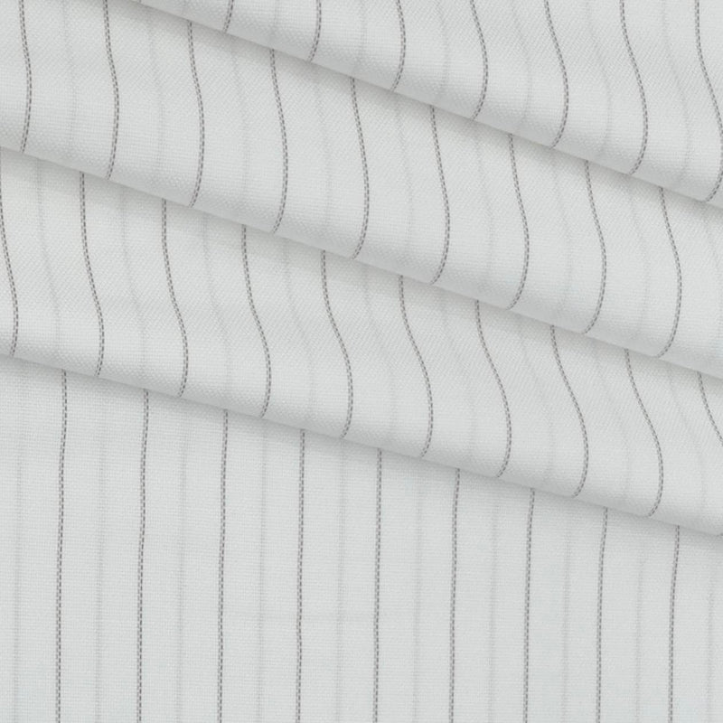 Shirt Fabric Raymond Stretchable Giza Cotton Broad Lining Colour Brown N Off White