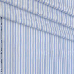 Shirt Fabric Raymond Stretchable Giza Cotton Lining Colour Blue