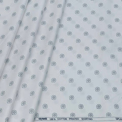 Shirt Fabric Raymond Giza Cotton Printed Colour Black N White