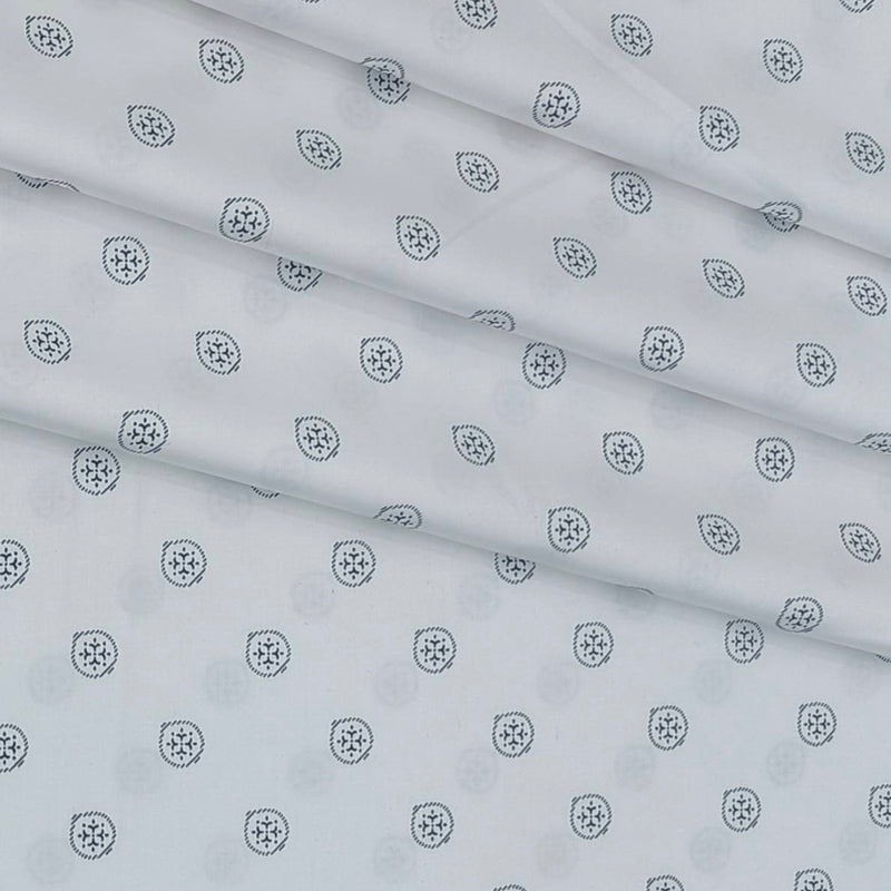 Shirt Fabric Raymond Giza Cotton Printed Colour Black N White