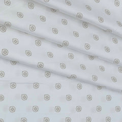 Shirt Fabric Raymond Giza Cotton Printed Colour Brown N White