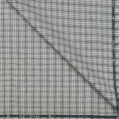 Warm Shirt Fabric Ocm Mix Check Colour Black N Light Grey