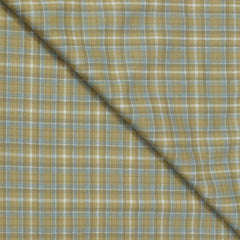 Warm Shirt Fabric Ocm Mix Check Colour Golden Beige