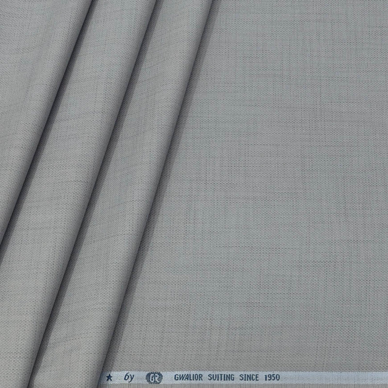 Trouser Fabric Gr Gwalior Poly Viscose Textured Colour Castle Silver