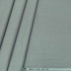 Trouser Fabric Gr Gwalior Poly Viscose Textured Colour Greenish Silver