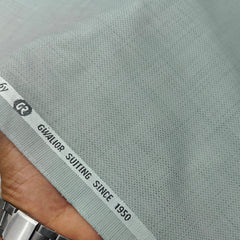 Trouser Fabric Gr Gwalior Poly Viscose Textured Colour Greenish Silver