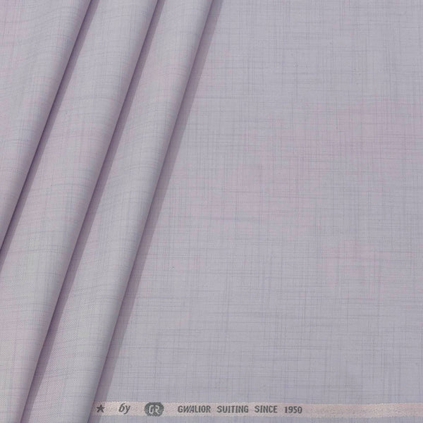 Trouser Fabric Gr Gwalior Poly Viscose Slub Colour Light Purple Lavender