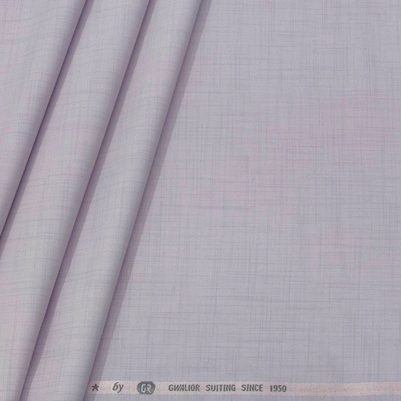 Trouser Fabric Gr Gwalior Poly Viscose Slub Colour Light Purple Lavender