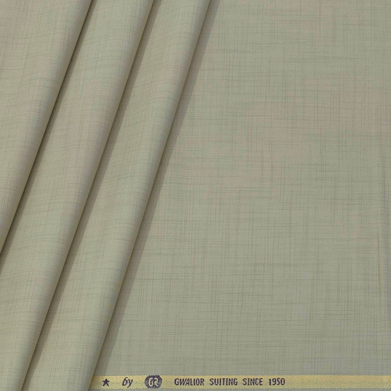 Trouser Fabric Gr Gwalior Poly Viscose Slub Colour Light Beige