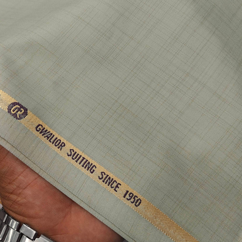 Trouser Fabric Gr Gwalior Poly Viscose Slub Colour Light Beige