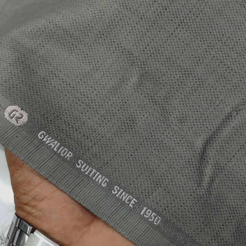 Trouser Fabric Gr Gwalior Poly Viscose Textured Colour Brownish Grey